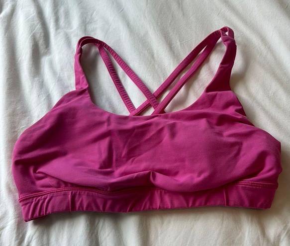 Lululemon Sonic Pink Sports Bra