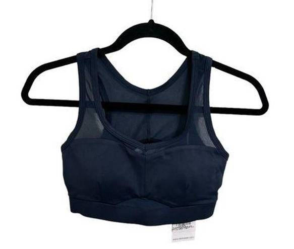 Harper NEW Cleo  Sports Bra Size XS Womens Glow Bralet Navy Mesh With Pads Run