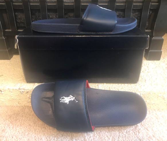 Polo Ralph Lauren Youth Slides - Blue