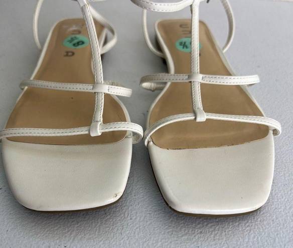 Unisa  Sandals white flats Strappy size 8.5