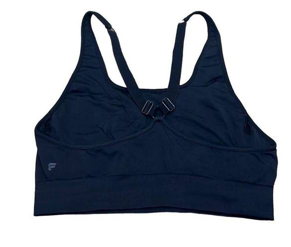 Fabletics  Womens XLarge Black Adjustable Straps Sports Bra