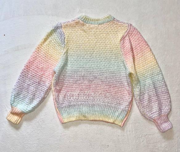 Vestique NWOT  Rainbow Knit Sweater size Small