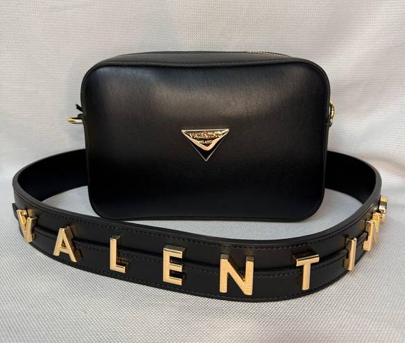 Mario Valentino Valentino By  Babete Tassel Black Leather Shoulder Bag NWT