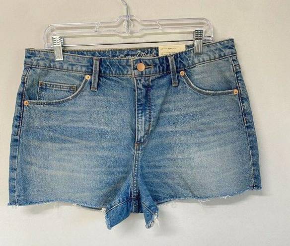 Universal Threads Universal Thread Womens Shorts 14 High Rise Shortie Denim Blue Cut Off Booty