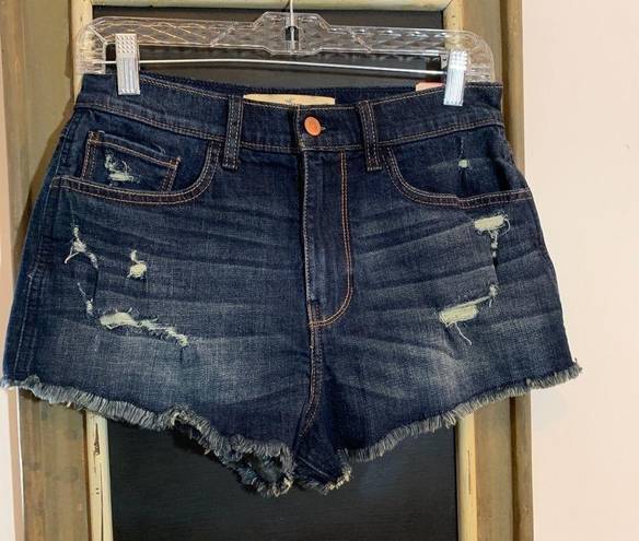 Hollister  High-Rise Vintage Ripped Dark Wash