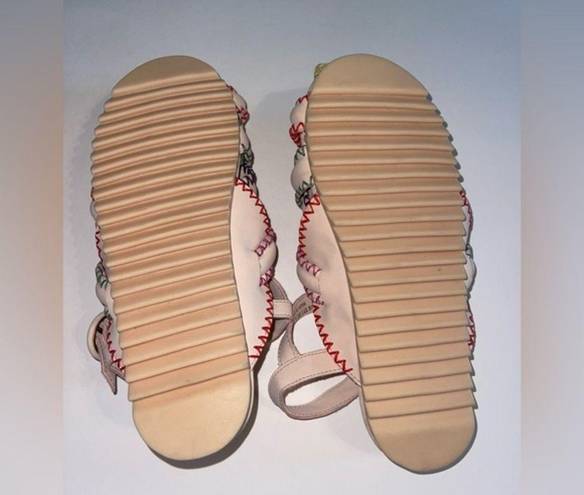 Farm Rio  Zigzag Stitch‎ Sandal in Off White