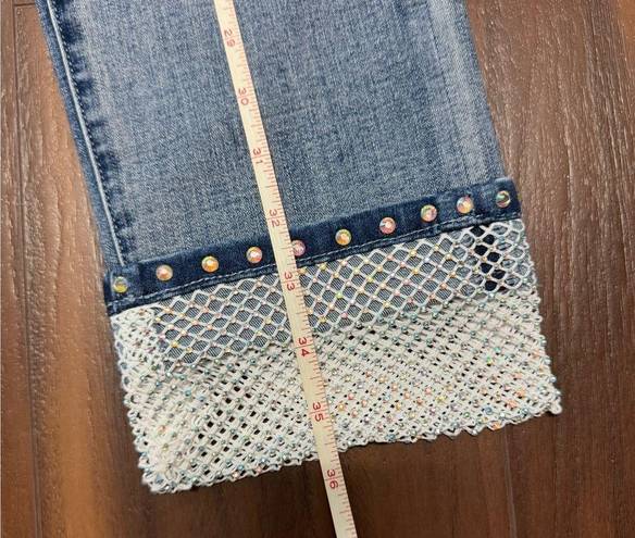 Joseph Ribkoff  241929 Mesh Cuff Jean New with Tags