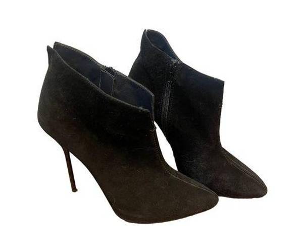 Stuart Weitzman  Suede Ankle Bootie Stillettos Heels