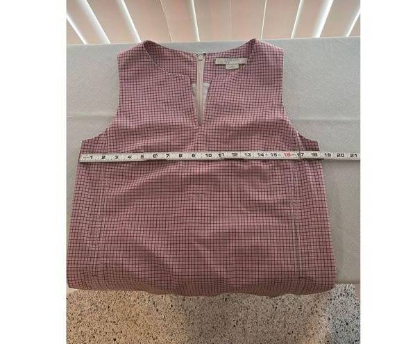 W By Worth  PINK CHECKED SHIFT DRESS WOMENS SIZE 6