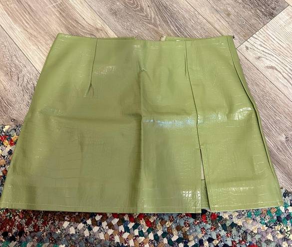 Princess Polly Green Mini Skirt