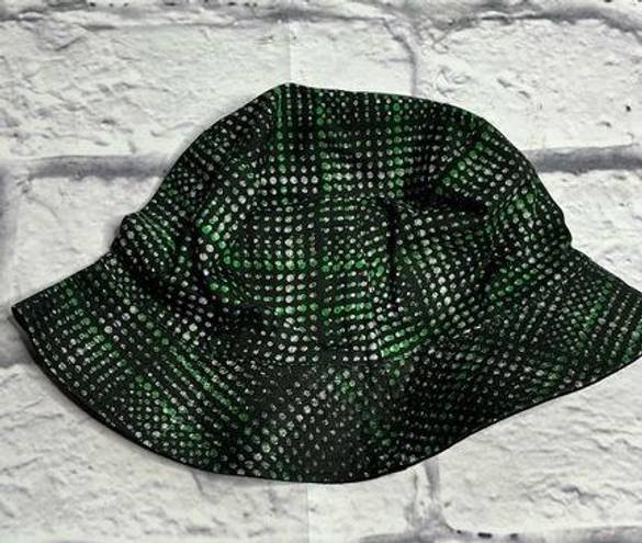 BP  green print reversible bucket hat new one size