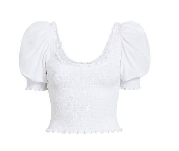 Hill House  The Aiko Nap Top in White Size XXL NWT