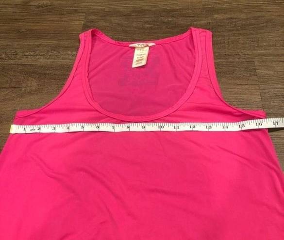 Tyr. Dual Adjustable Side Tie Tank Top Bright Hot Pink S SM Small Quick Dry Tunic