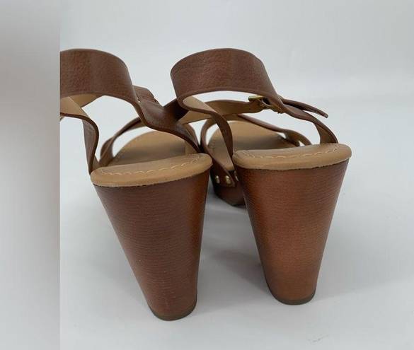 Soda  Brown Heeled Sandals Size 10