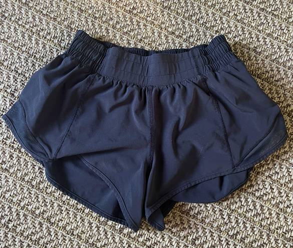 Lululemon Black  Hotty Hot Shorts