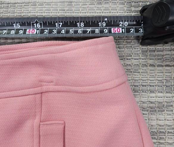 The Loft  Plus Size 16 Pink Shift Skirt Gold Buttons Barbie Academia Preppy NEW