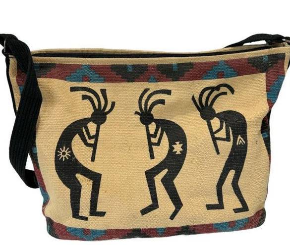 Krass&co El Paso Saddle Blanket  Tote Shoulder Bag Cream and Black Southwestern