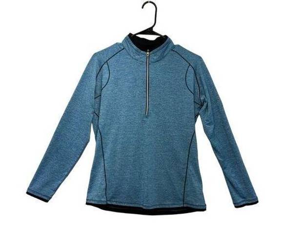 FootJoy Women's Medium Blue Long Sleeve 1/4 Zip Lightweight Golf Pullover