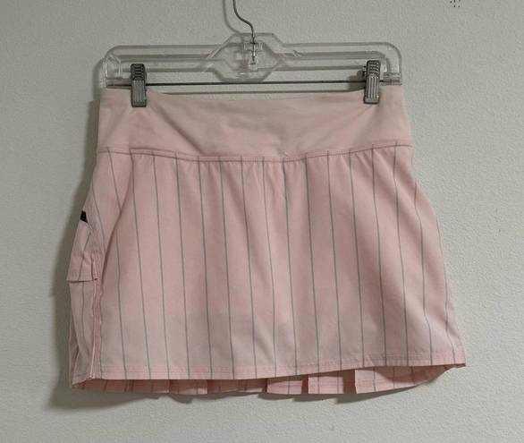 Lululemon  Run Pace Setter Skirt - Slalom Stripe in Pretty Pink