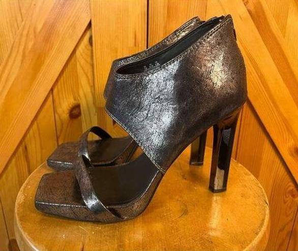 DKNY  Dava Sandal Ankle Cuff Gunmetal Heel Size 11