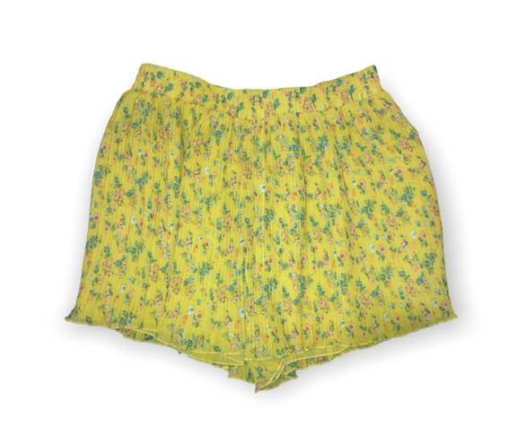 Chelsea & Violet C&V  Yellow Floral Skort Shorts