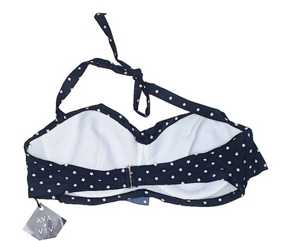 Ava & Viv {} NWT Plus Size Star Print Bikini Top