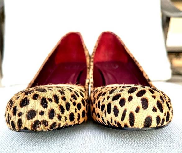 Johnston & Murphy  Leopard Calf Hair Pony Hair Wedges size 6.5 like New