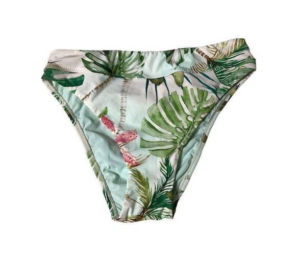 PilyQ New  tropical high waisted bikini bottom. Small.