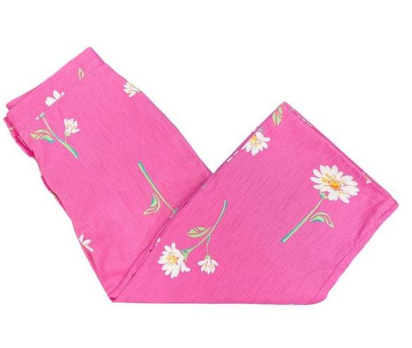 Daisy Alfred Dunner Pink  Print Capris Pants - Petites