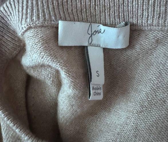 Joie  Jolena‎ Wool And Cashmere Poncho Knit Sweater In Light Tan Women Small