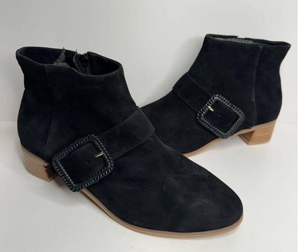 Jack Rogers  Boots Women's Izzie Size 9 Black Block Heel Ankle Booties