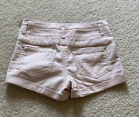 Xhilaration Light Pink High Waist Shorts (Size 2)