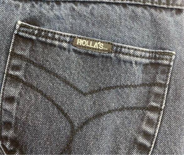 Rolla's Rolla’s Genie Super High Rise 80’s Balloon Leg Jeans: Shadow Black Darkest Blue