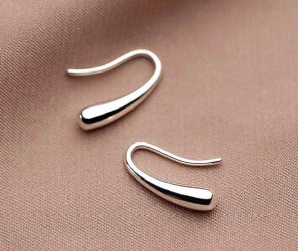 925 Silver Plated Teardrop Dangle Drop Earrings for Women