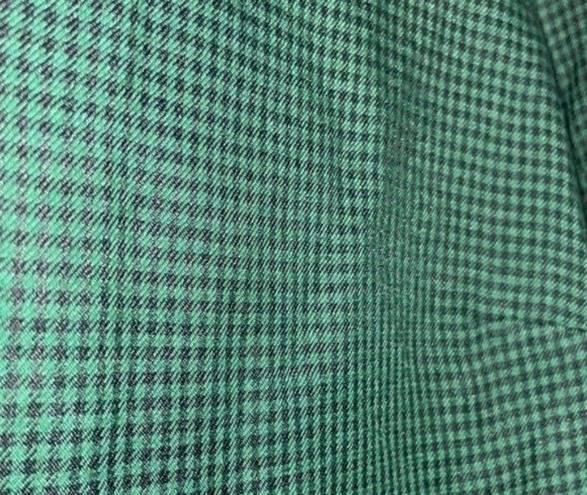 Houndstooth Vintage Lady Dorby Green  Button Up Blazer Jacket