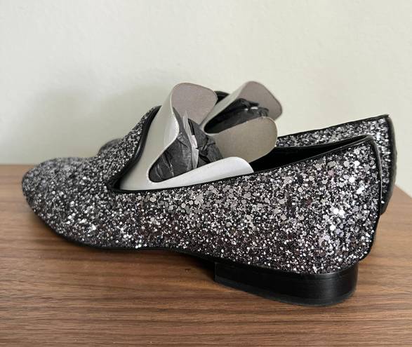 Donald Pliner Donald Plainer Gunmetal Glitter Loafer