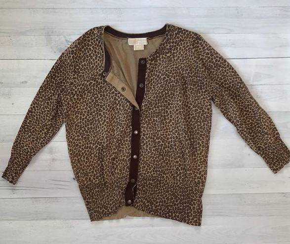 Michael Kors MICHAEL  Leopard Cardigan M