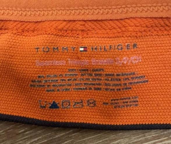 Tommy Hilfiger Tommy Hillfiger seamless orange logo triangle bra