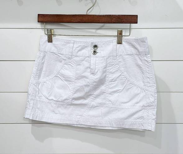 No Boundaries NWT  Y2K Style White Thin Mini Skirt Low Rise Junior’s Size 5