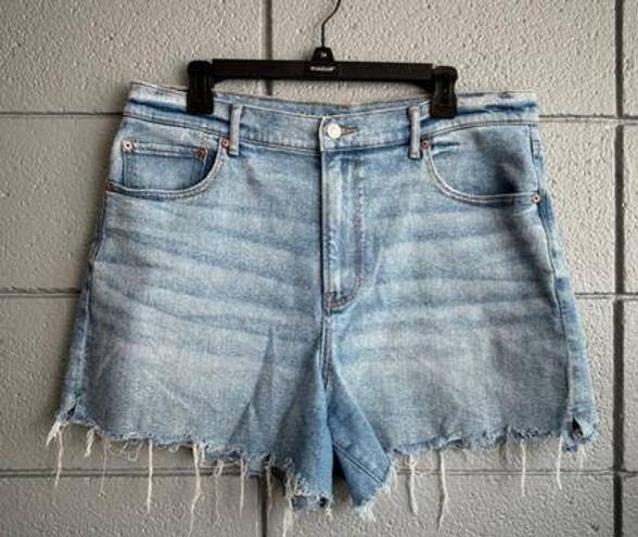 American Eagle Women's  Highest Rise 90s Boyfriend Size 16 Blue Denim Shorts