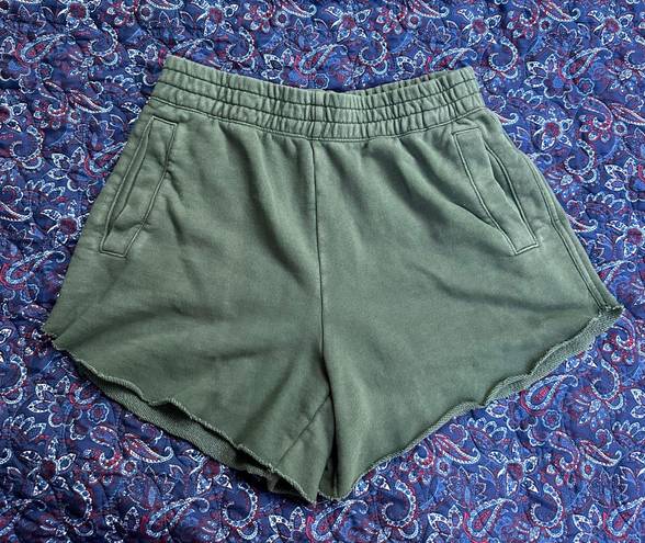 Aerie Olive Green Sweat Shorts