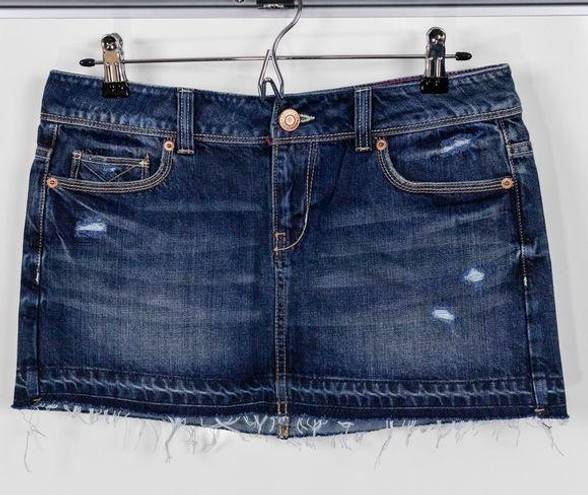 Aeropostale  Distressed Denim Mini Skirt