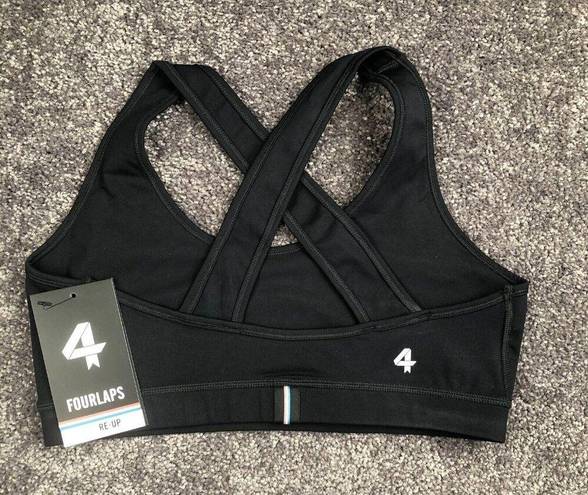 infinity FOURLAPS SPORTS BRA Size Medium Black  Bra Premium Athletic $68 MSRP