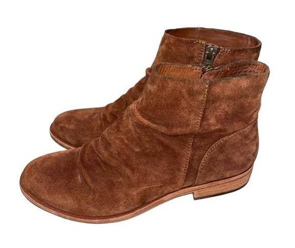 Kork-Ease  Siena Brown Leather Giba Slouchy Ankle Boots Booties