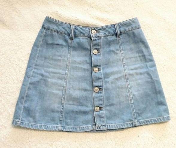 Celebrity Pink  Button Down Denim Mini Skirt