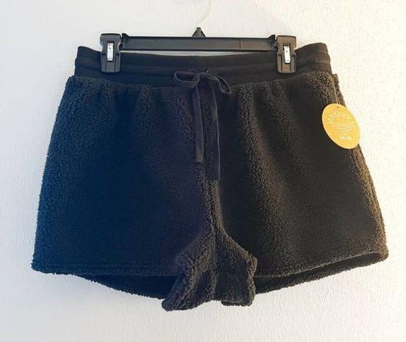 Splendid Sundown by  Shorts Playa Sherpa Shorts in Black Sz XL NWT Cozy