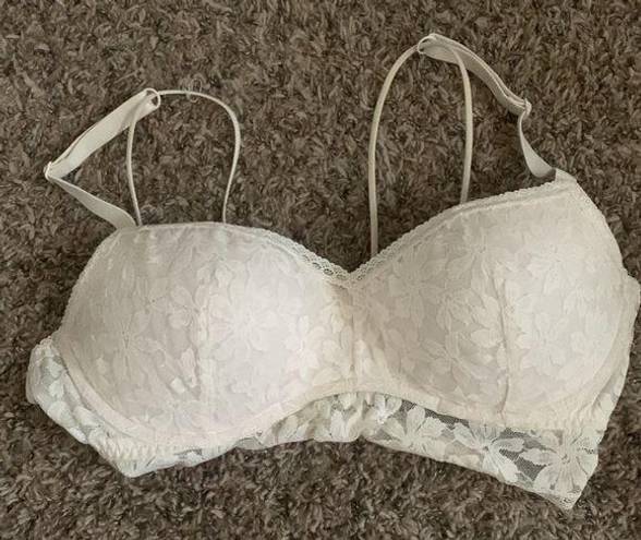 Victoria's Secret Pink by Victoria’s Secret White Lace Bralette with Padding size XL