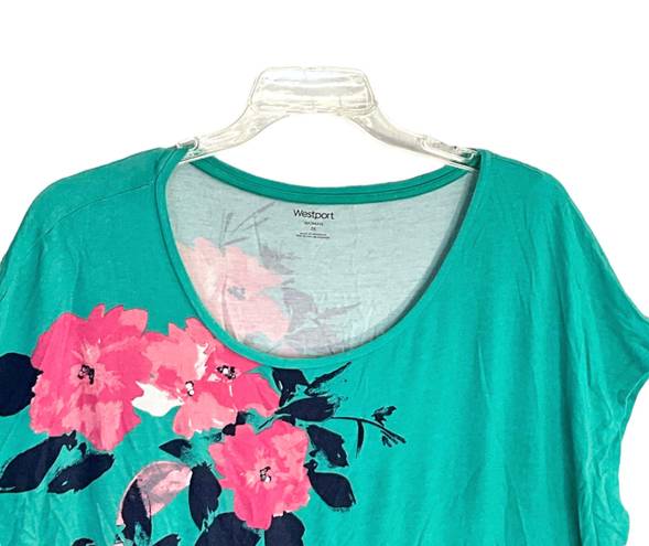 Westport Green w Pink Flowers & Sequins 3X