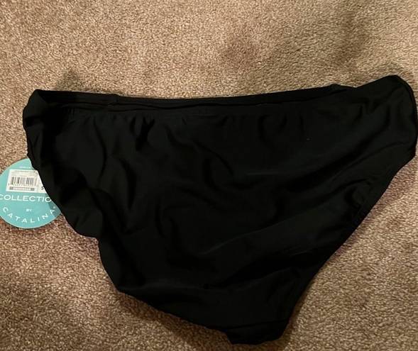 Catalina Black bikini bottoms large (12-14)