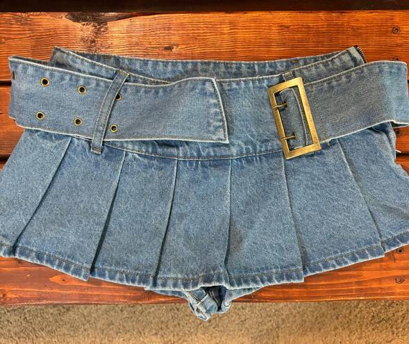 Edikted Denim Mini Skirt